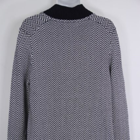 Sean John Navy/White Herringbone Half Zip Sweater NWT sz XL - Picture 5 of 9